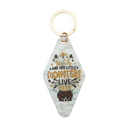 Vintage Keychain Retro Style Motel Hotel Key Ring - Route 66